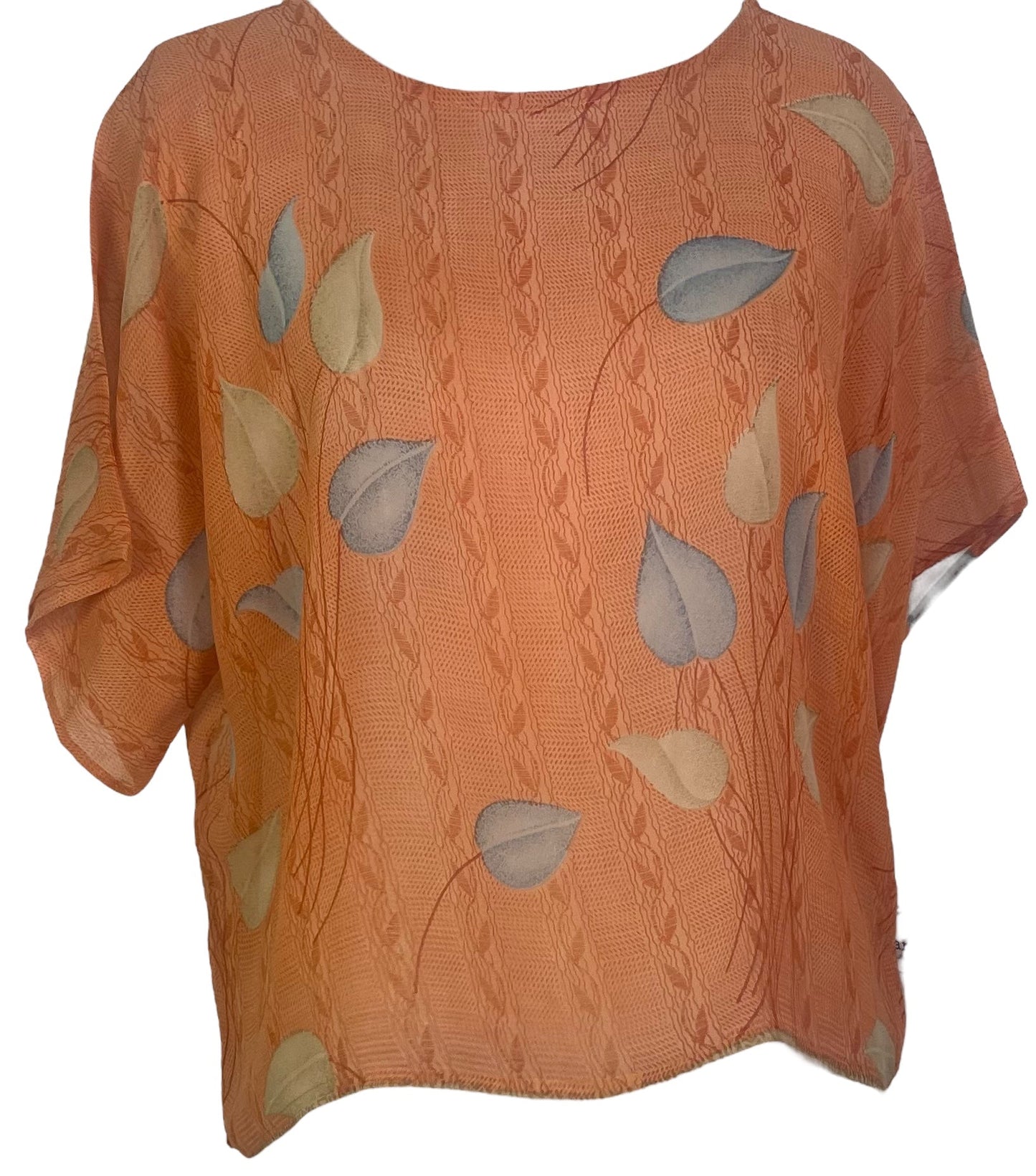 PRG4949 Sheer Avatar Pure Silk Boxy Top