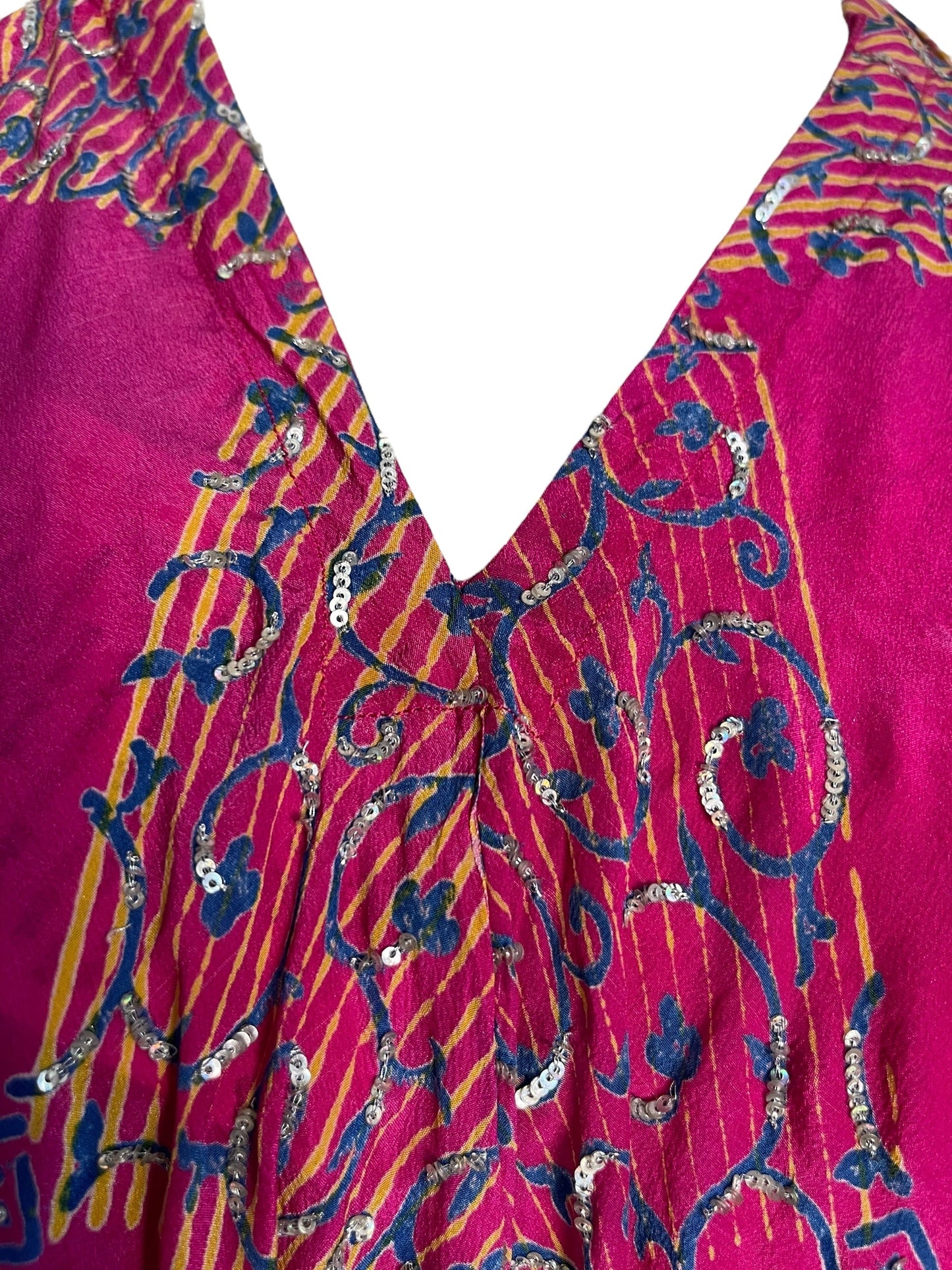 PRC7236 Avatar Pure Silk Maxi Dress with Belt