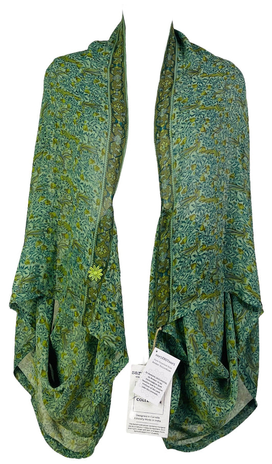 PRG7362 Sheer Avatar Pure Silk Shrug