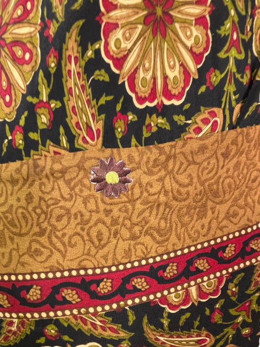 PRC7668 Avatar Pure Silk Maxi Dress with Belt