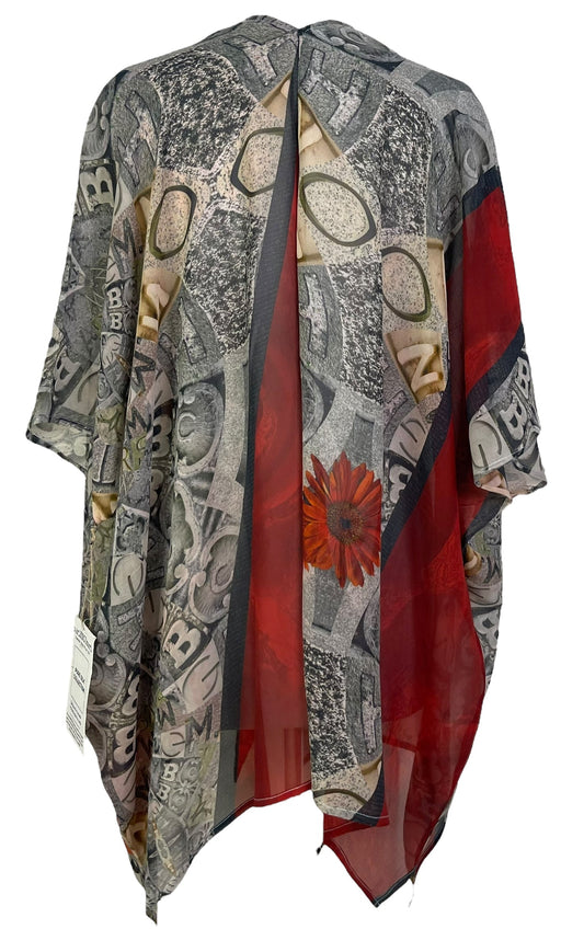 PRG6858 Sheer Avatar Pure Silk Cardigan