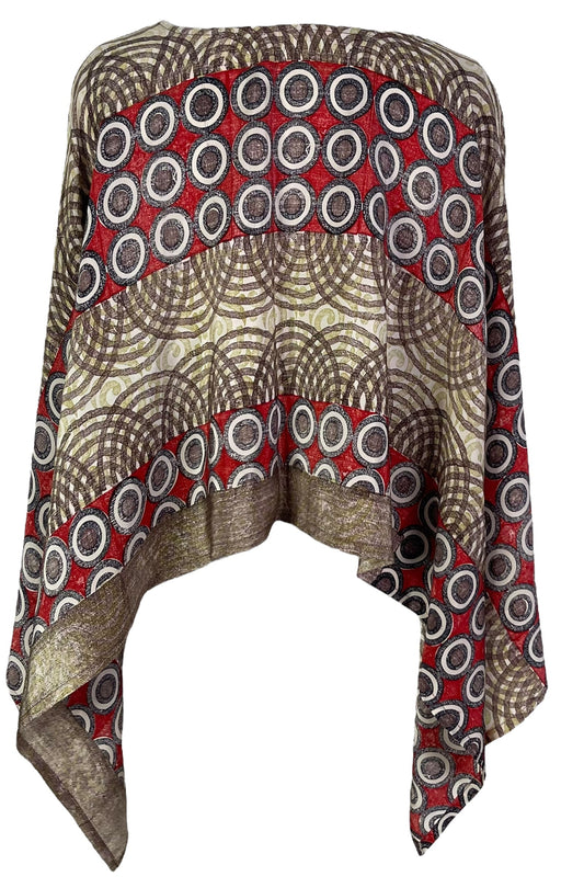 PRC6961 Avatar Pure Silk Capelet Poncho