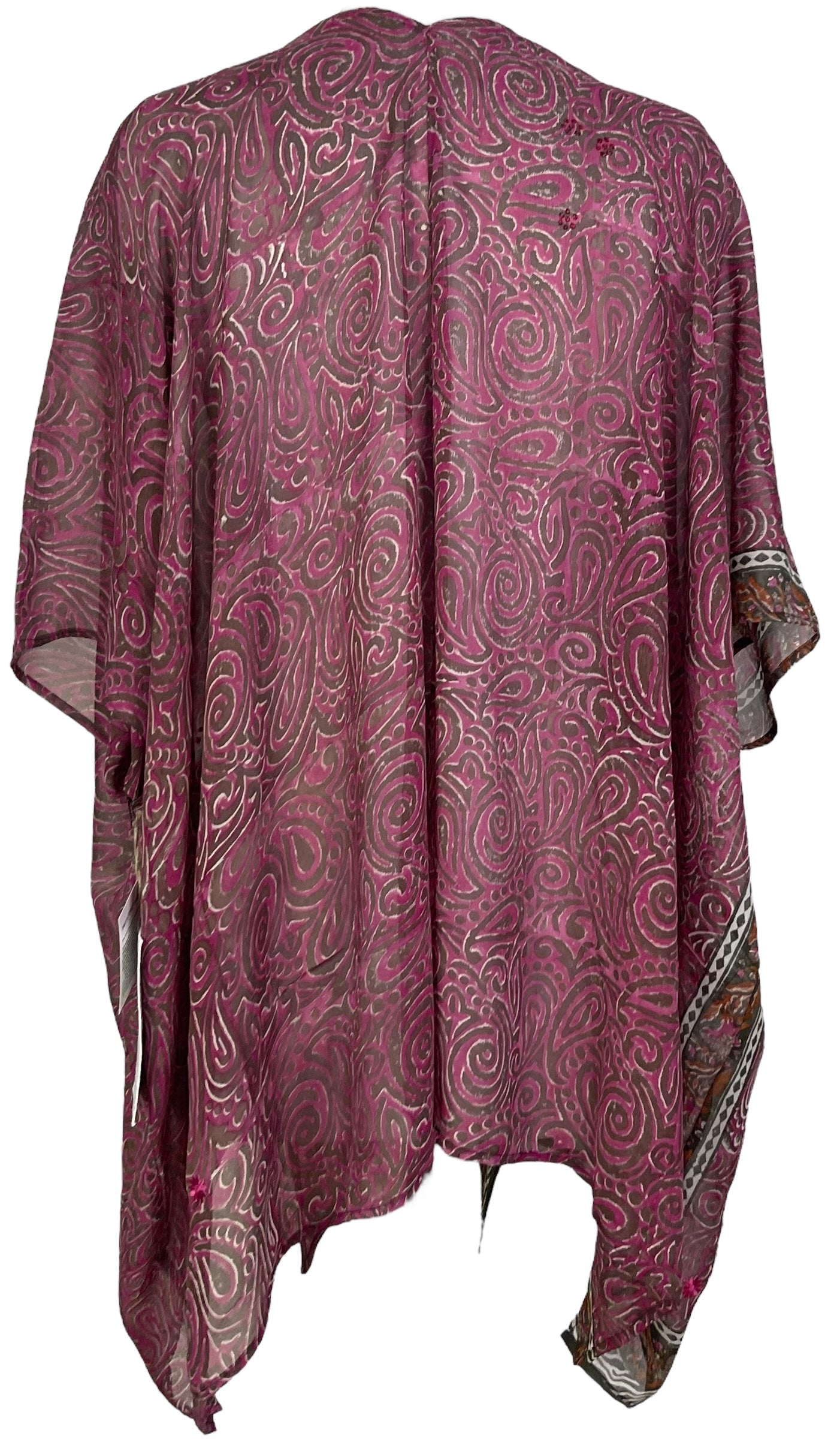 PRG7089 Sheer Avatar Pure Silk Cardigan