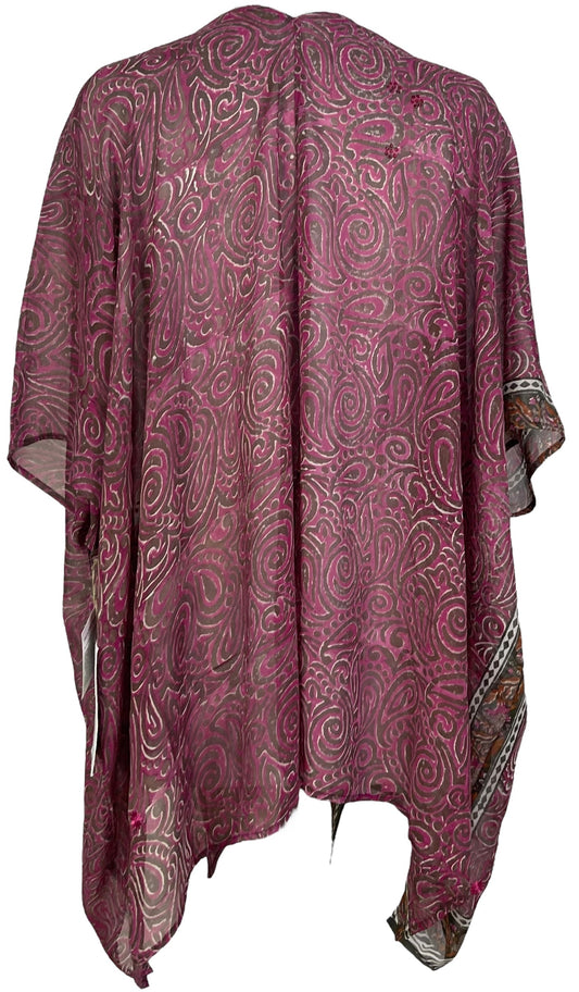 PRG7089 Sheer Avatar Pure Silk Cardigan