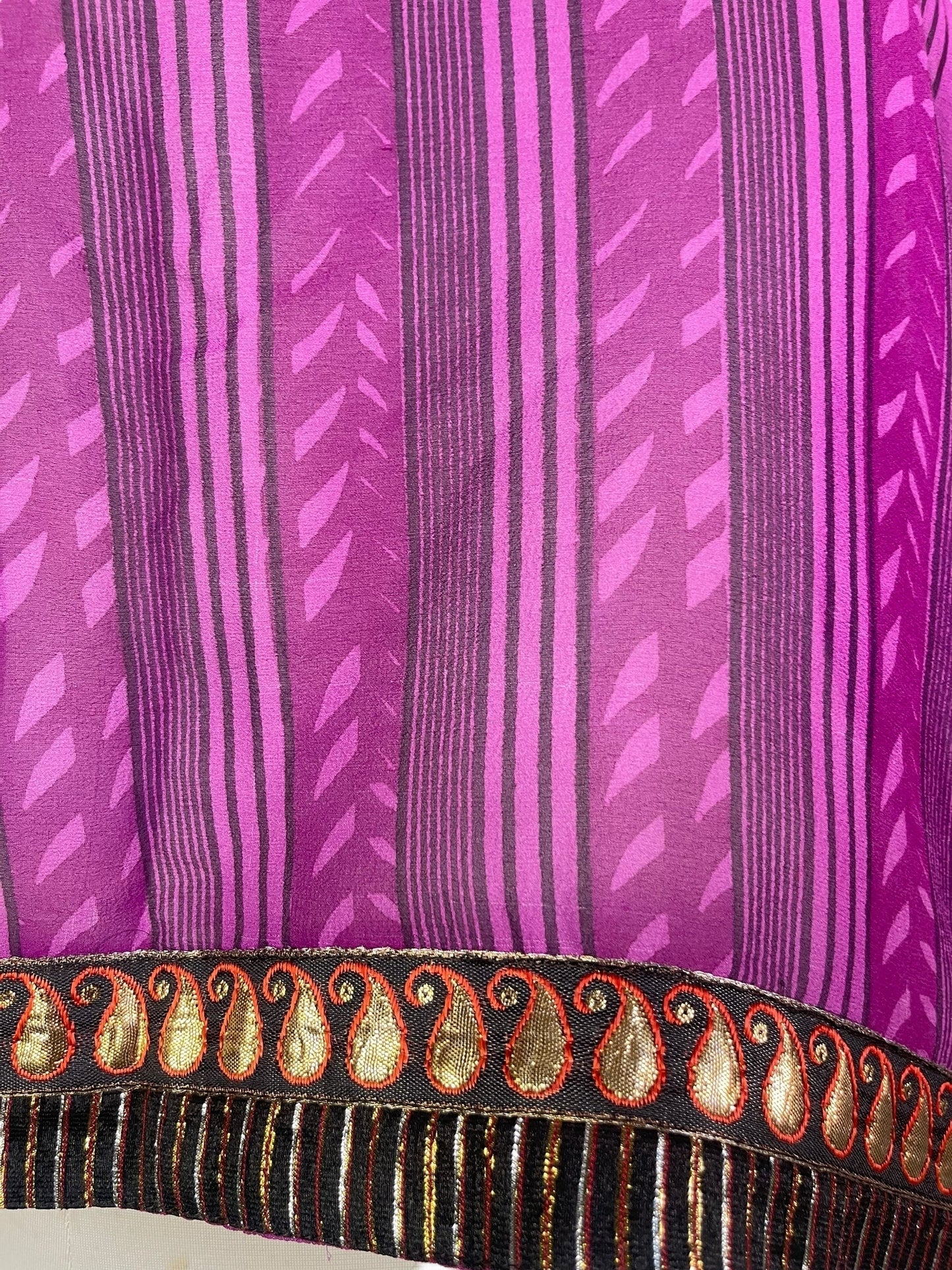 PRG7206 Sheer Avatar Pure Silk Kimono-Sleeved Top