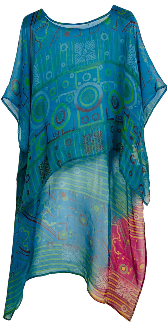 PRG7492 Sheer Avatar Pure Silk Hi Lo Top