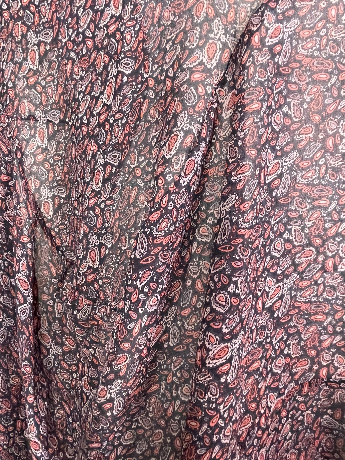 PRG7834 Sheer Avatar Pure Silk Sculptural Long Tunic Dress