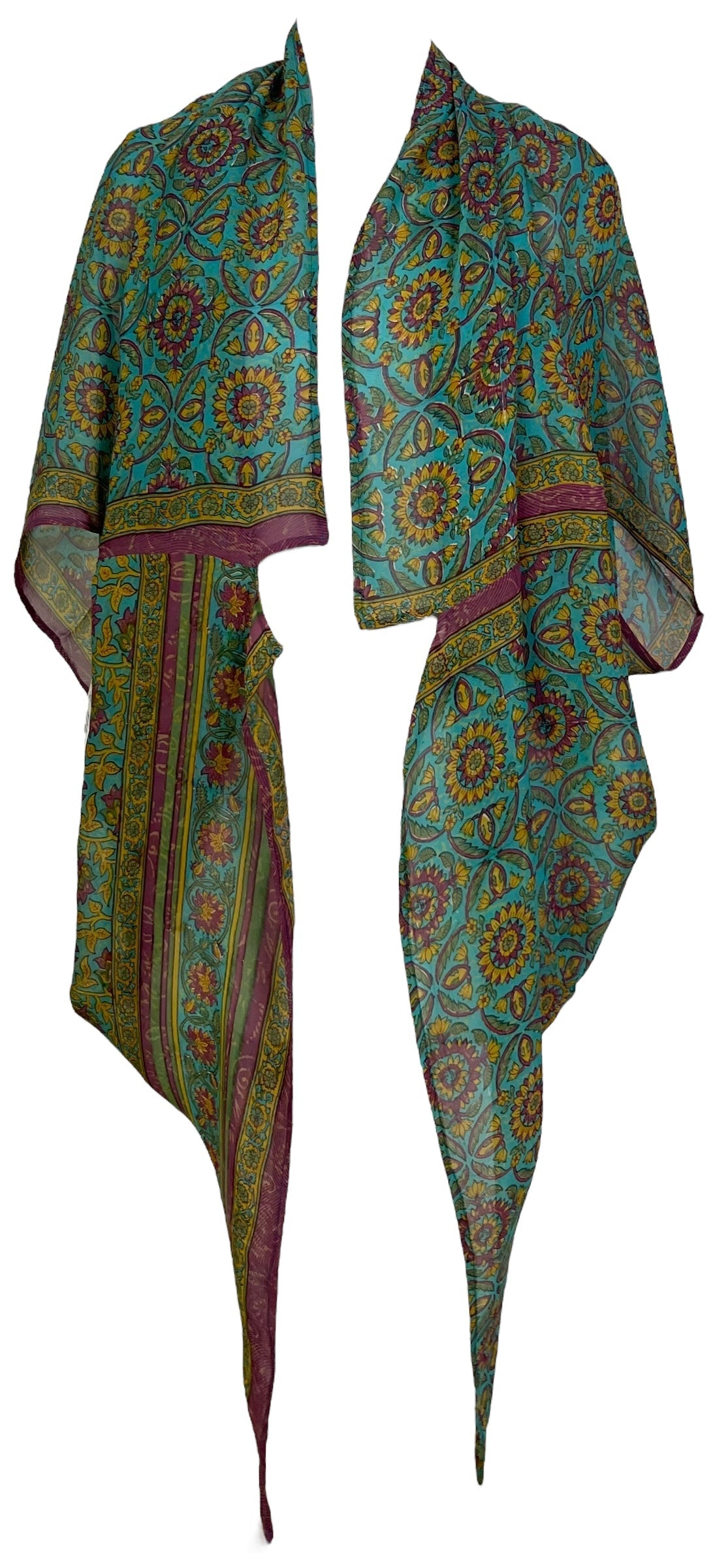 PRG7062 Sheer Avatar Pure Silk Cardigan