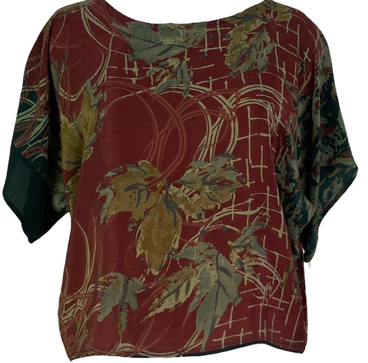 PRC6921 Avatar Pure Silk Boxy Top