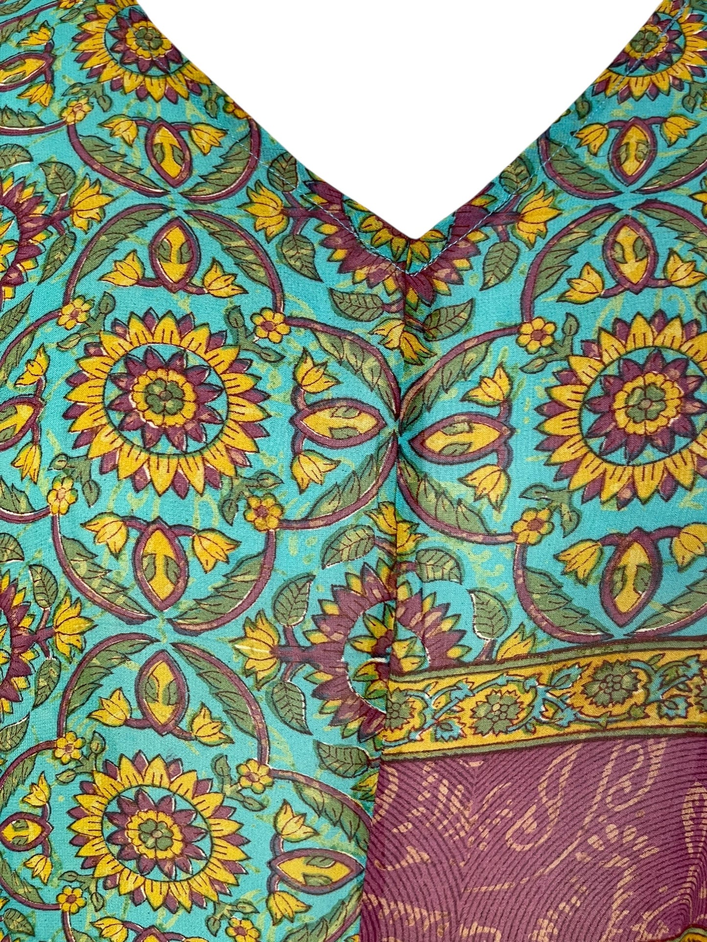 PRG7062 Sheer Avatar Pure Silk Waterfall Top