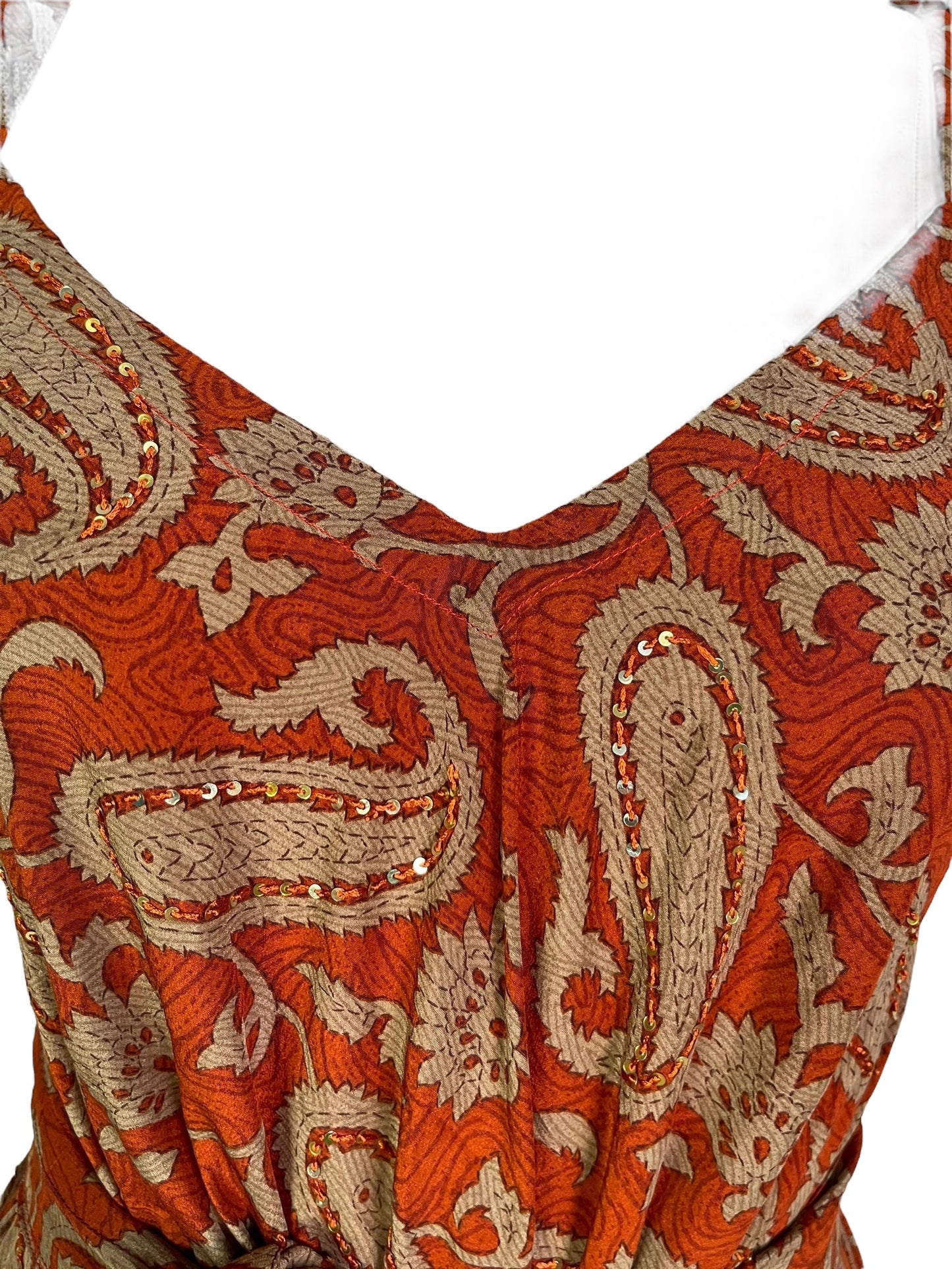 PRC7235 Avatar Pure Silk Maxi Dress with Belt