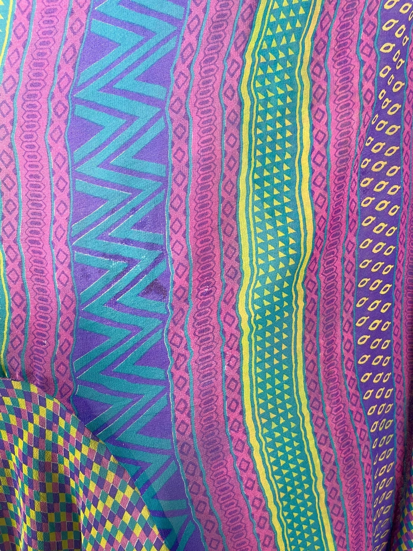 PRG6813 Sheer Avatar Pure Silk Self Pocket Tunic Dress