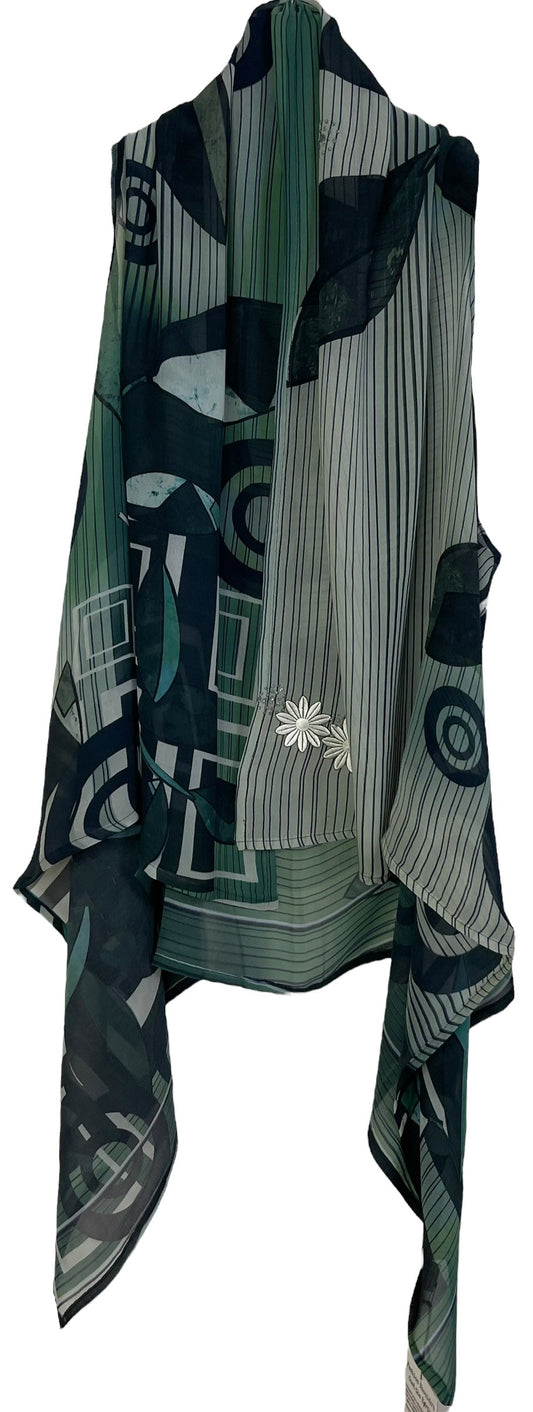 PRG7132 Sheer Avatar Pure Silk Versatile Vest