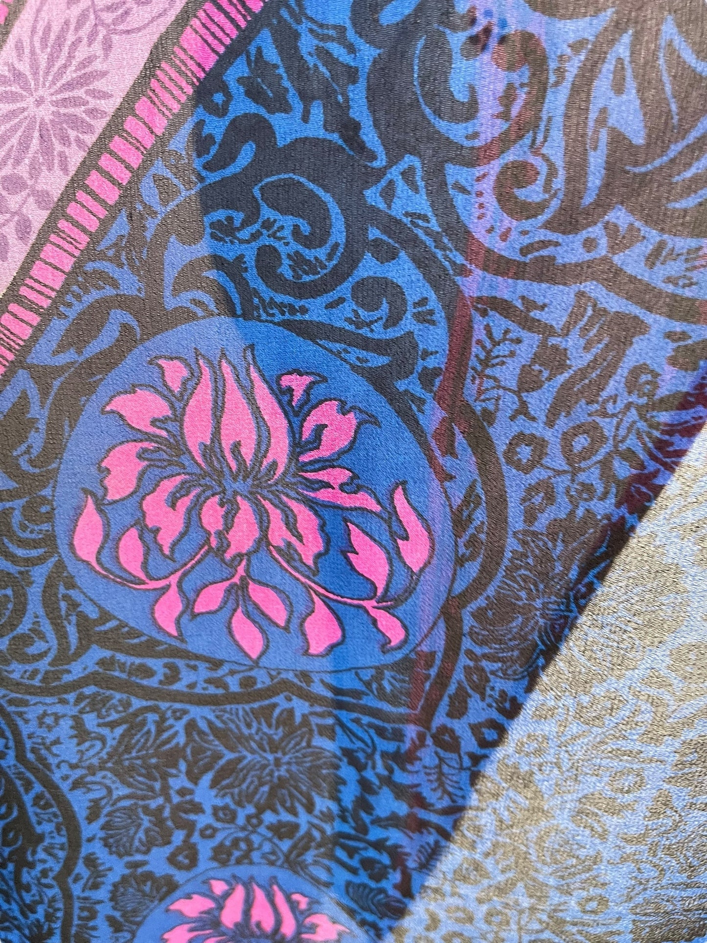 PRG7099 Sheer Avatar Pure Silk Waterfall Top