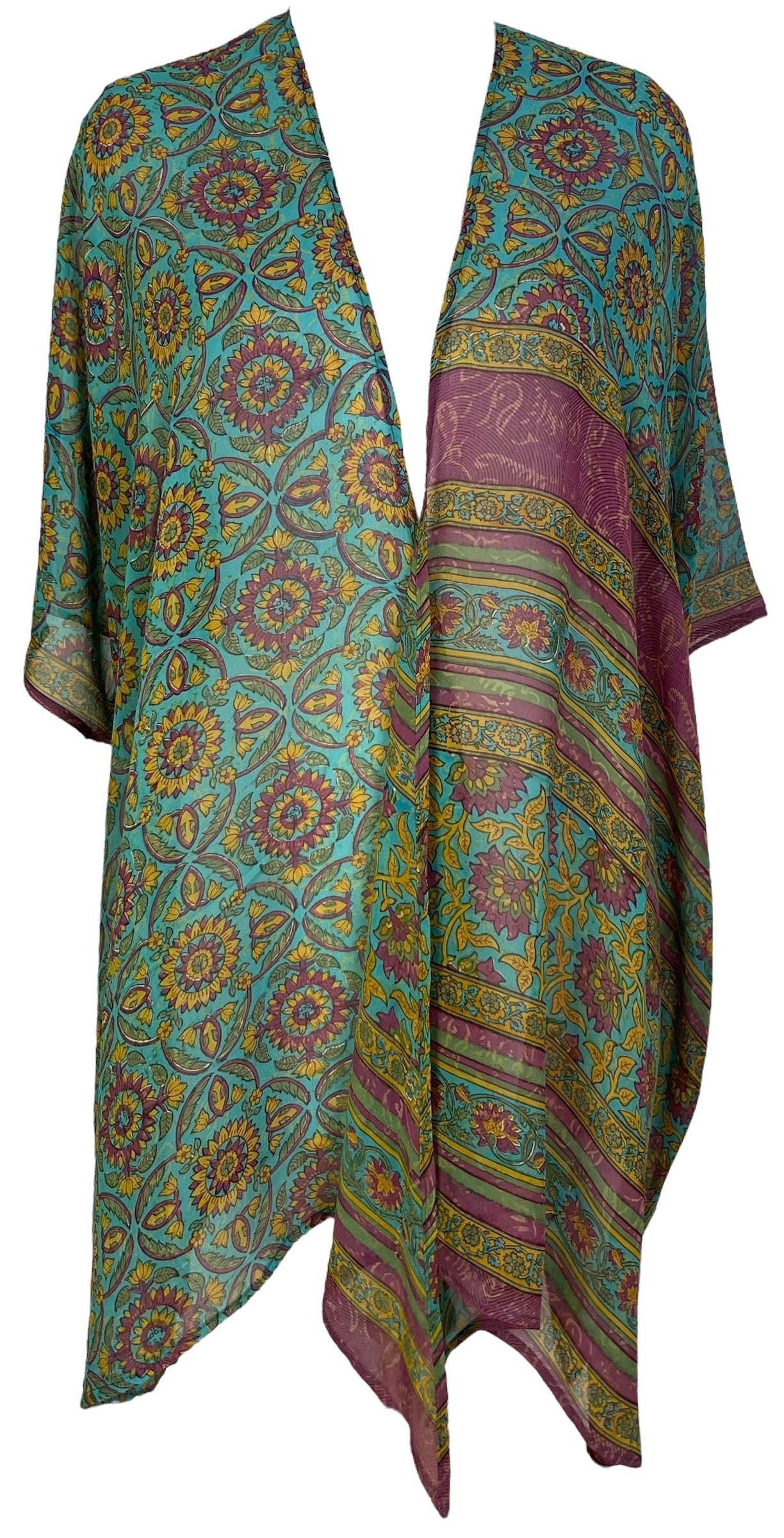 PRG7062 Sheer Avatar Pure Silk Cardigan