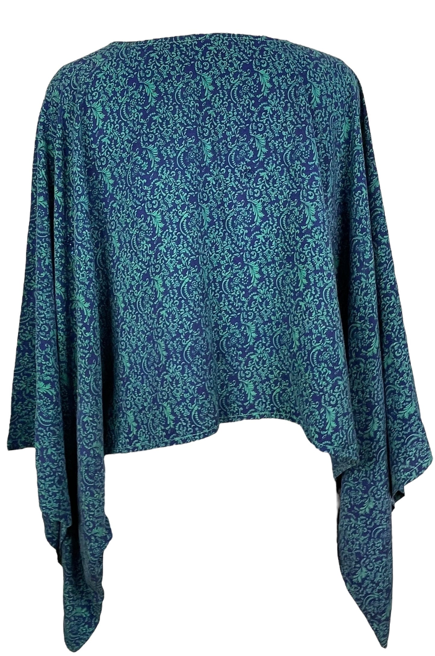 PRC7748 Avatar Pure Silk Kimono-Sleeved Top