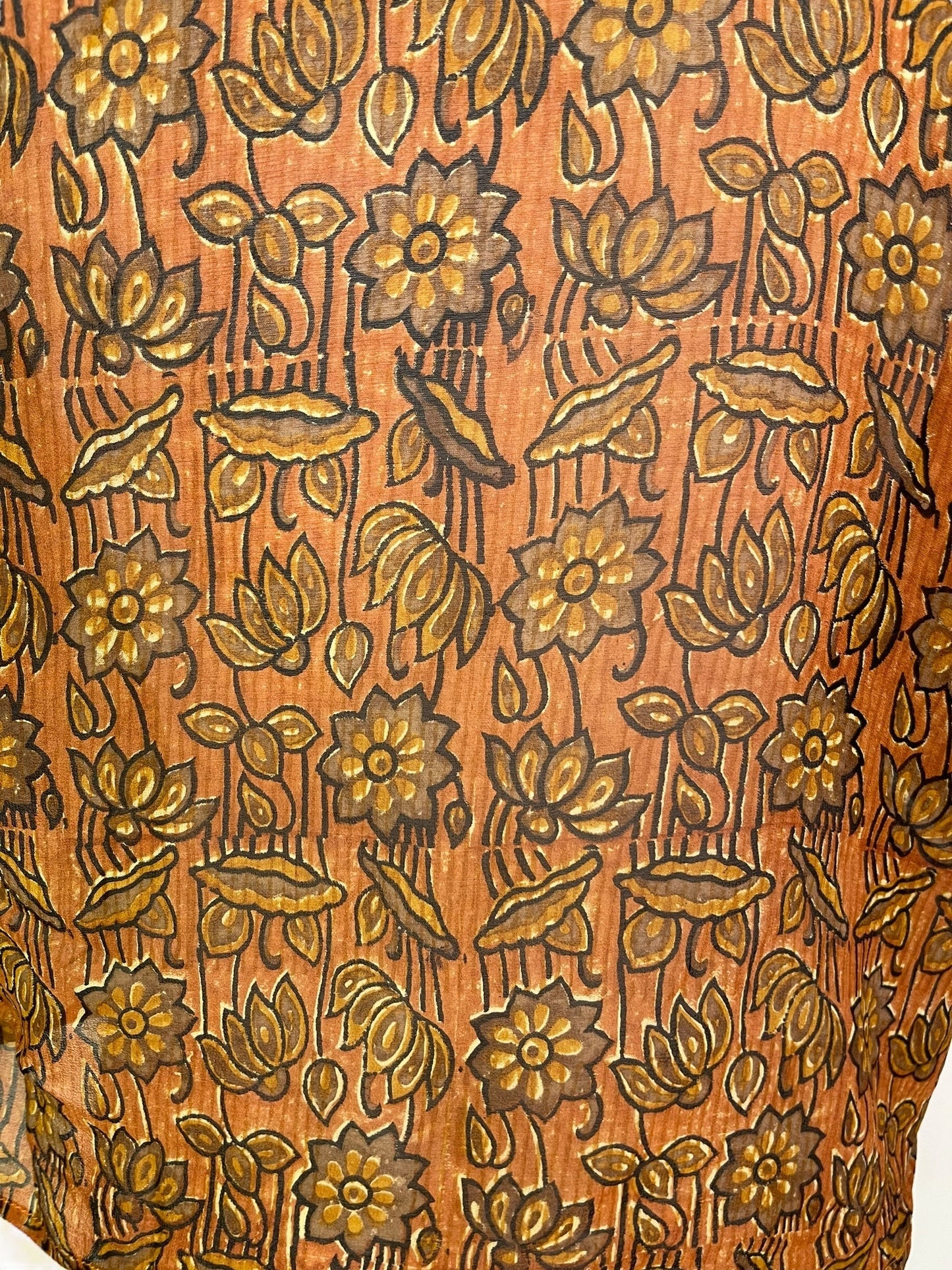 PRG6035 Sheer Avatar Pure Silk Boxy Top