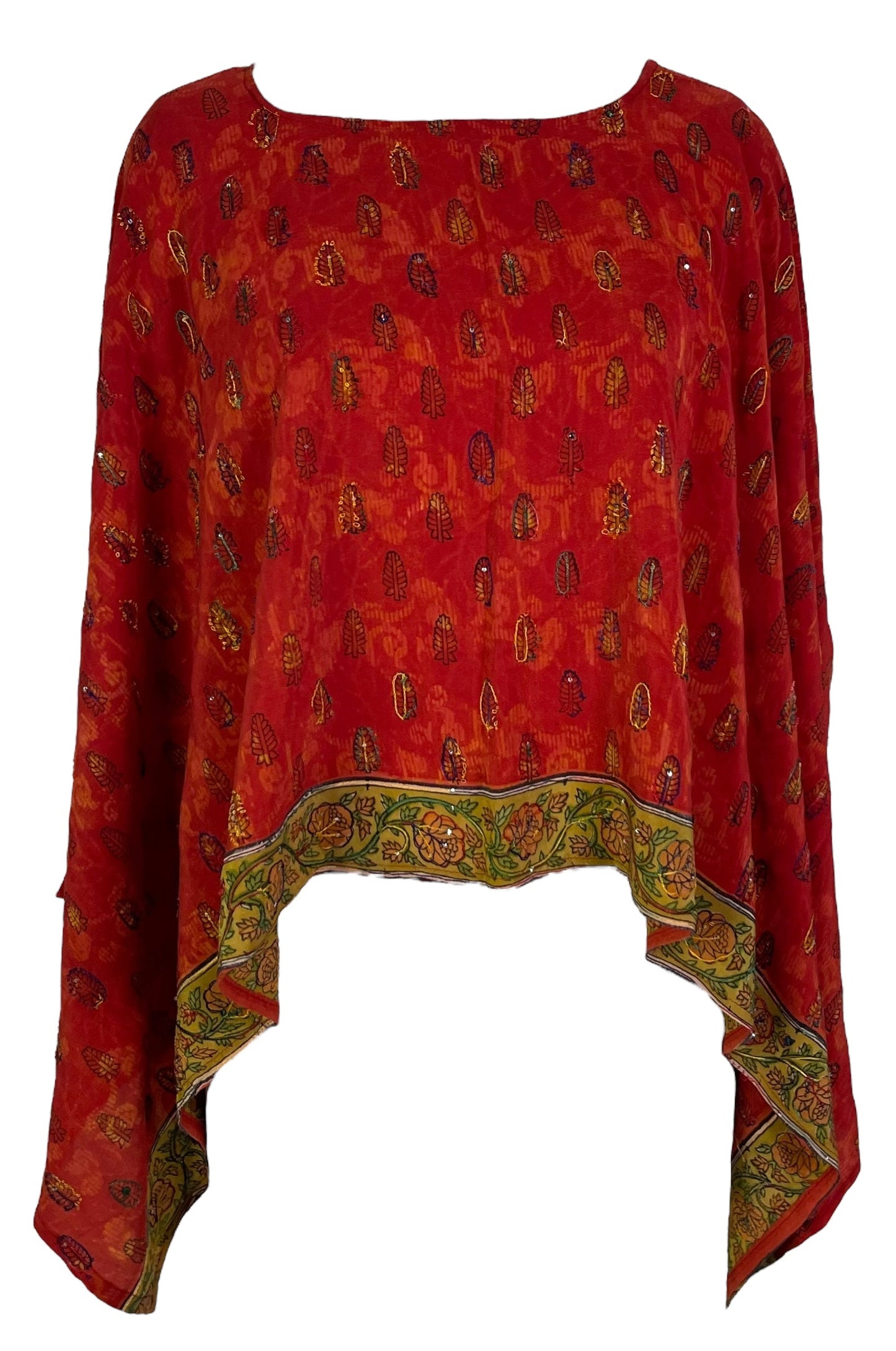 PRC6838 Avatar Pure Silk Capelet Poncho