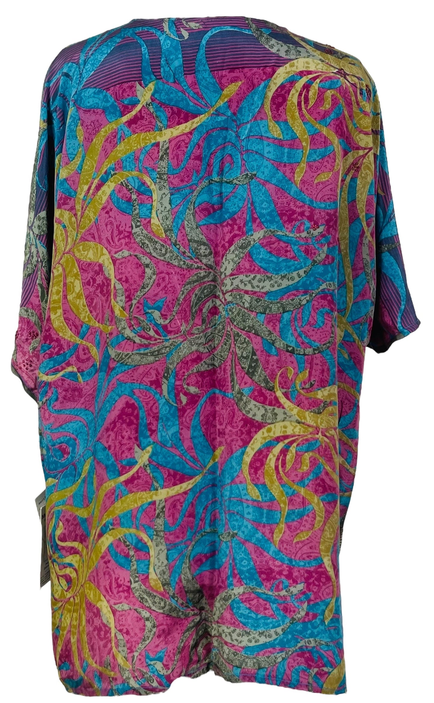 PRC7510 Avatar Pure Silk Kimono-Sleeved Jacket with Belt