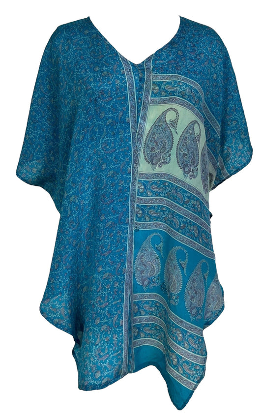 PRC6867 Avatar Pure Silk Waterfall Top