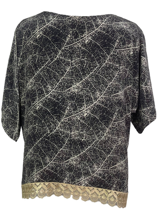 PRC7839 Nirvana Pure Silk Side Slit Top