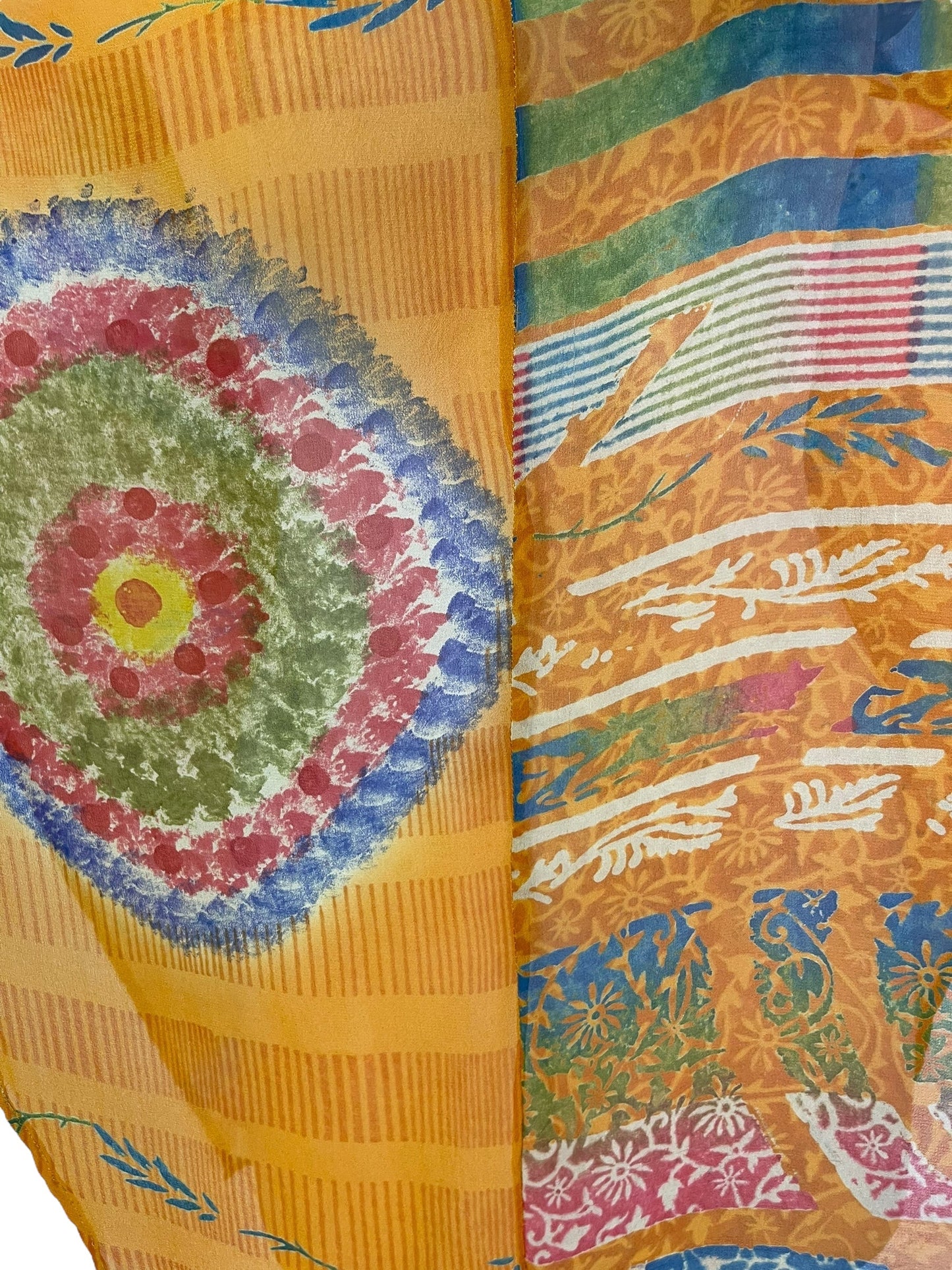 PRG7045 Sheer Avatar Pure Silk Waterfall Top