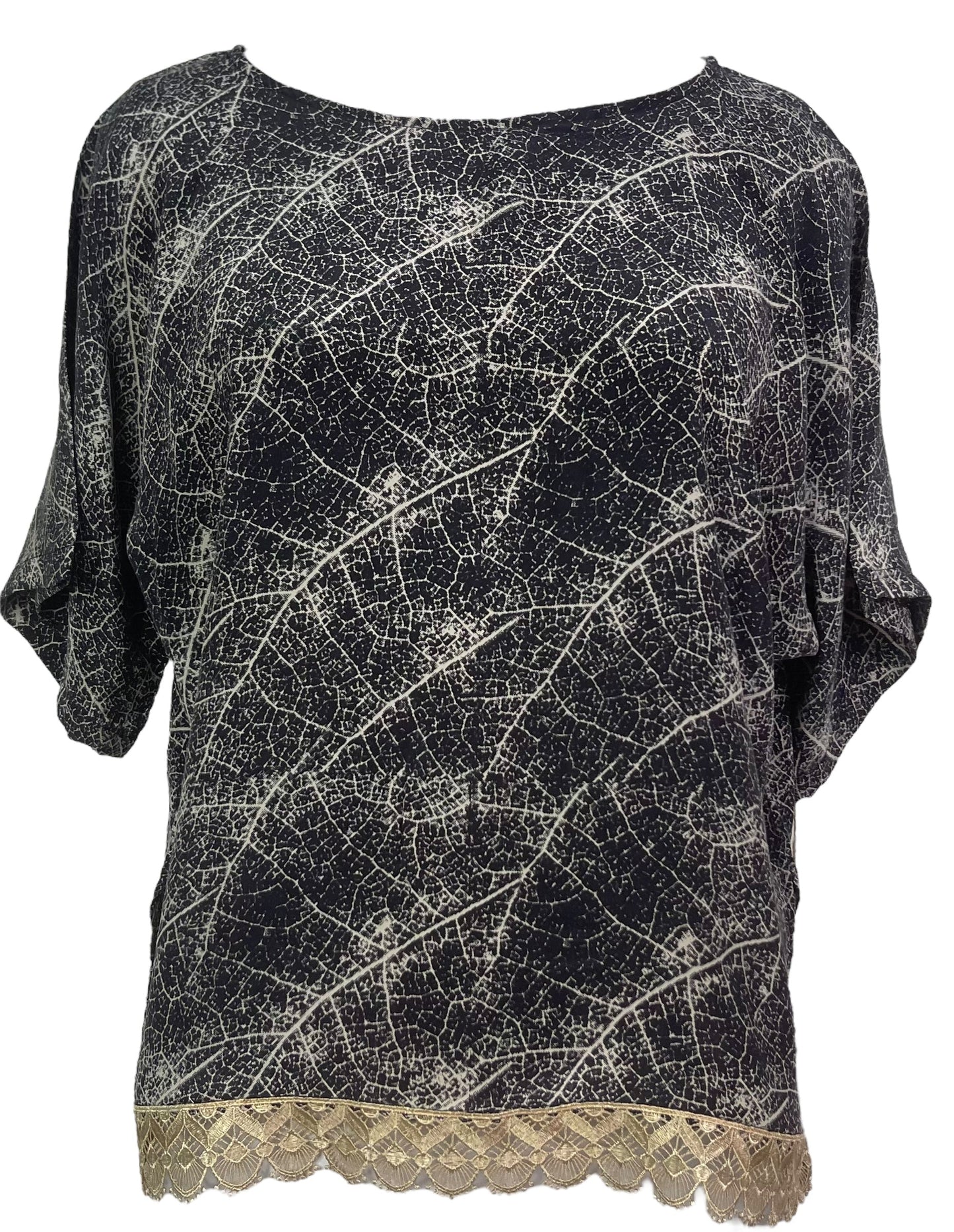 PRC7839 Nirvana Pure Silk Side Slit Top