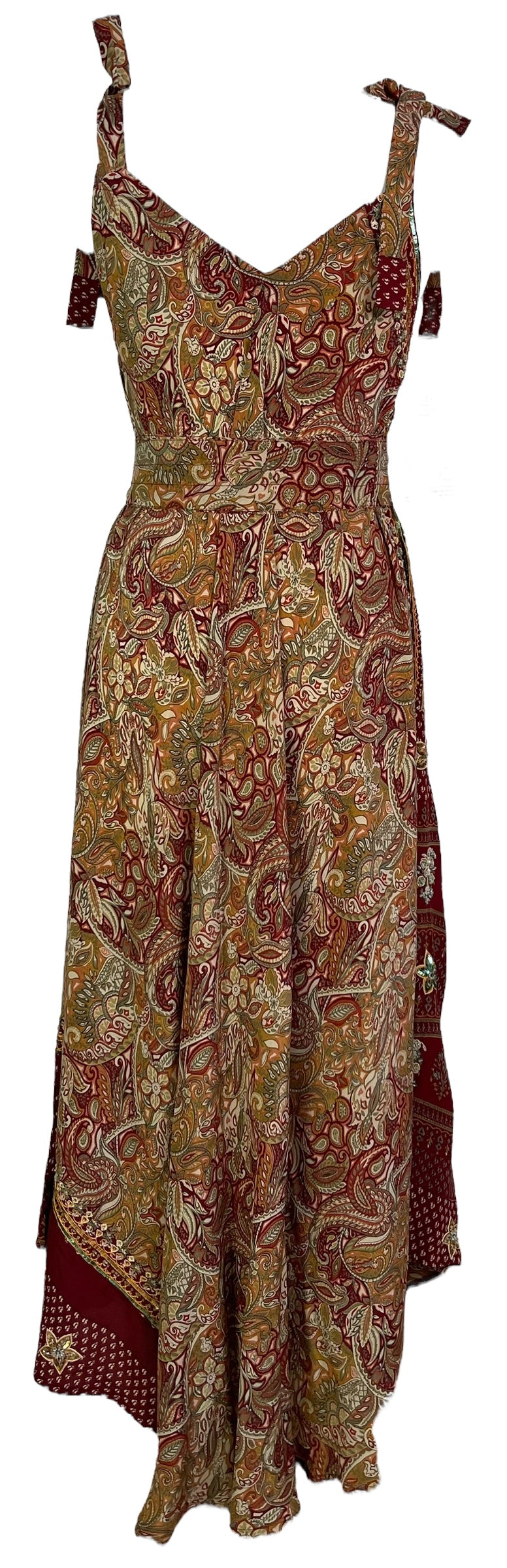 PRC7245 Avatar Pure Silk Maxi Dress with Belt