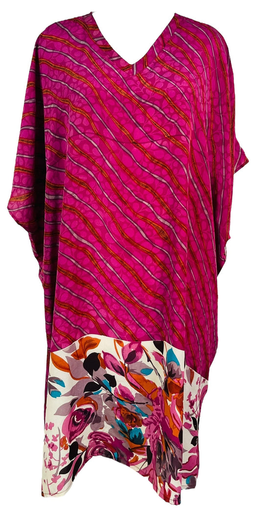 PRC7292 Avatar Pure Silk Midi Length Kaftan