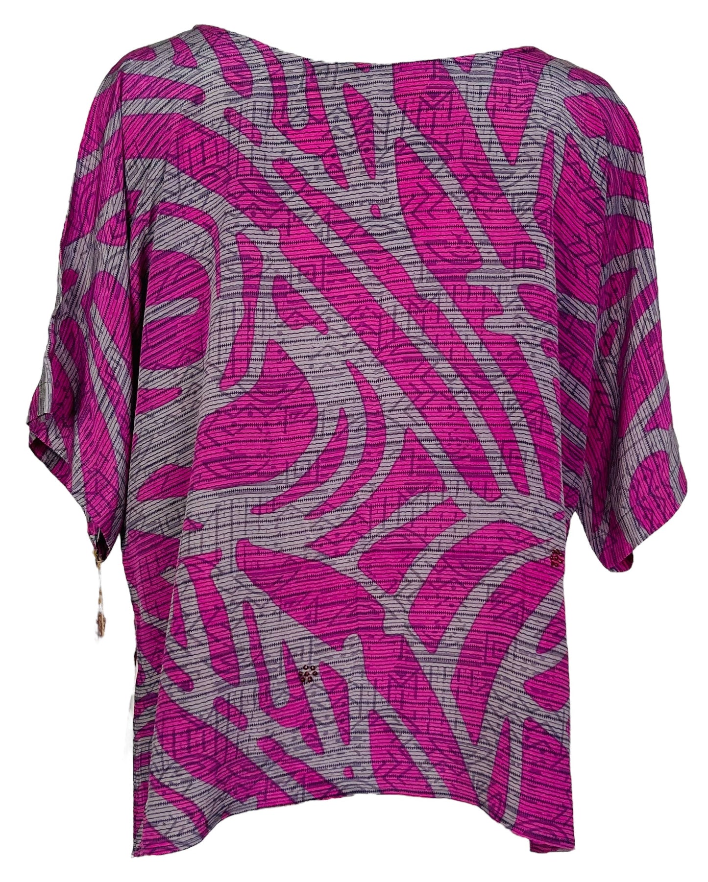 PRC7031 Avatar Pure Silk Side Slit Top