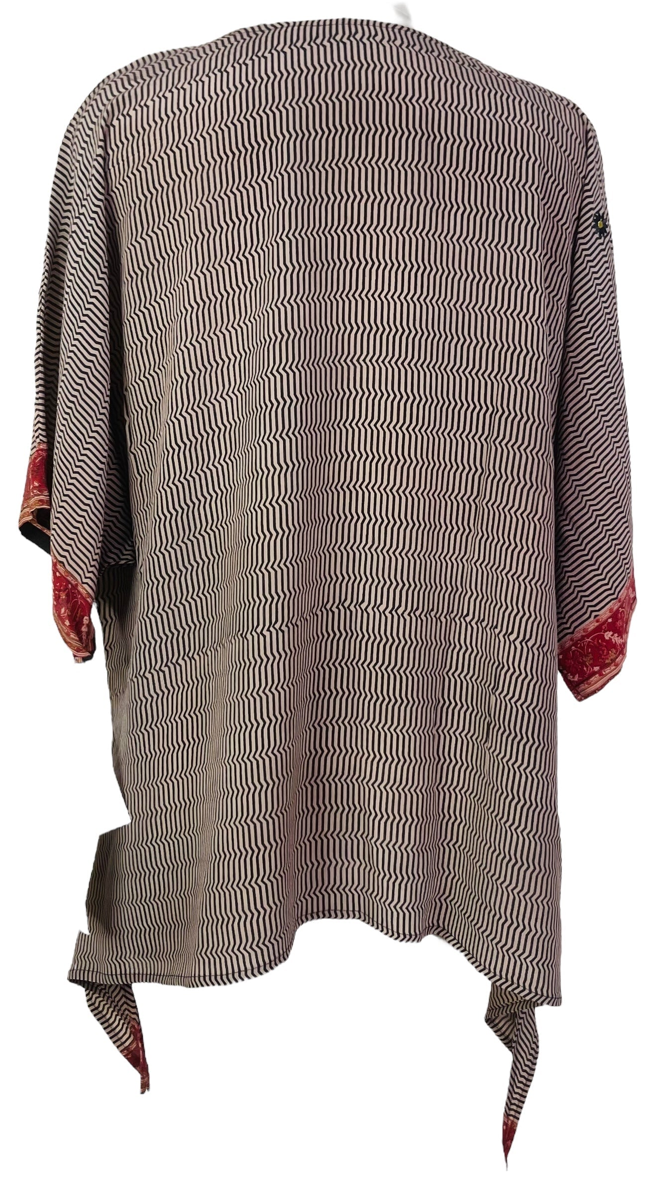 PRC7620 Avatar Pure Silk Long Tunic with Side Ties