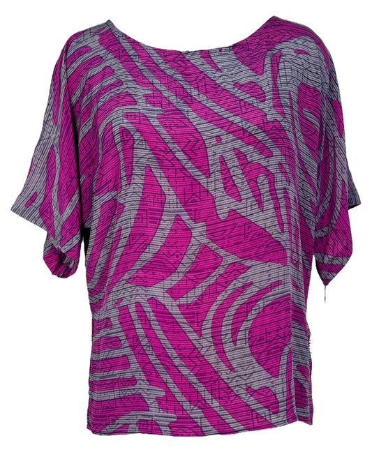 PRC7031 Avatar Pure Silk Side Slit Top