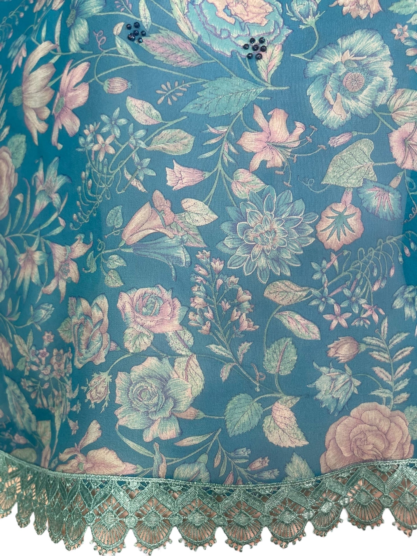 PRG6305 Sheer Avatar Pure Silk Side Slit Top