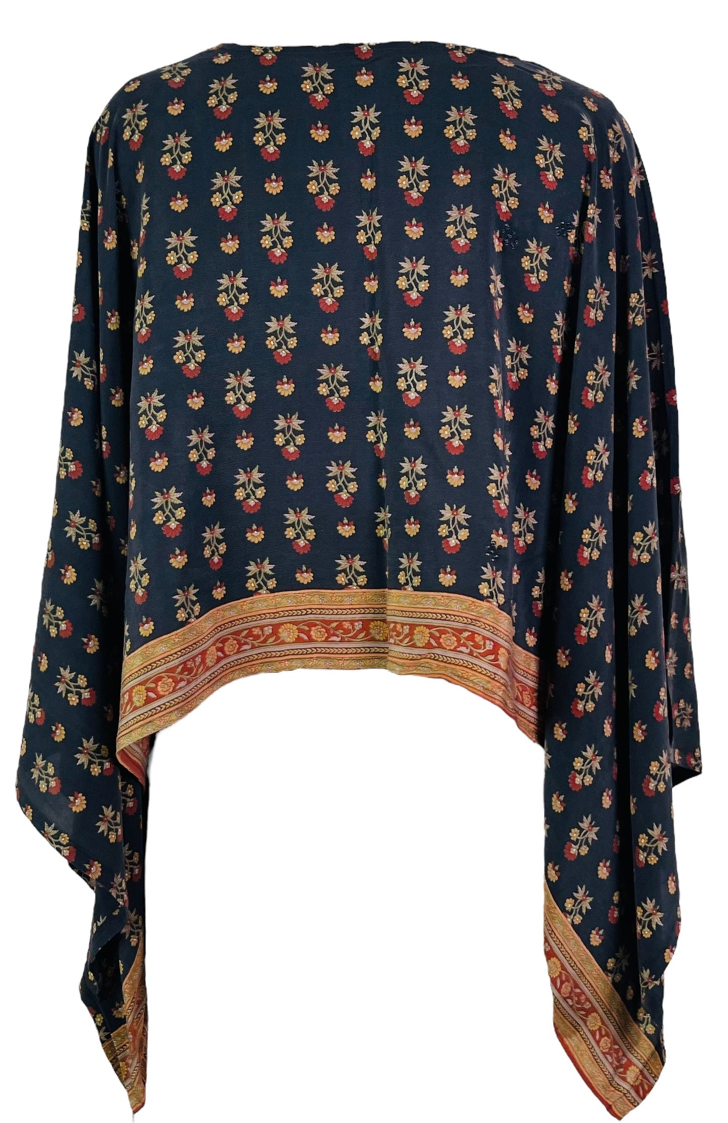 PRC7294 Avatar Pure Silk Kimono-Sleeved Top