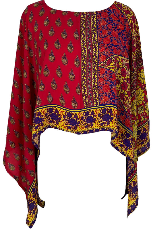 PRC6944 Avatar Pure Silk Capelet Poncho