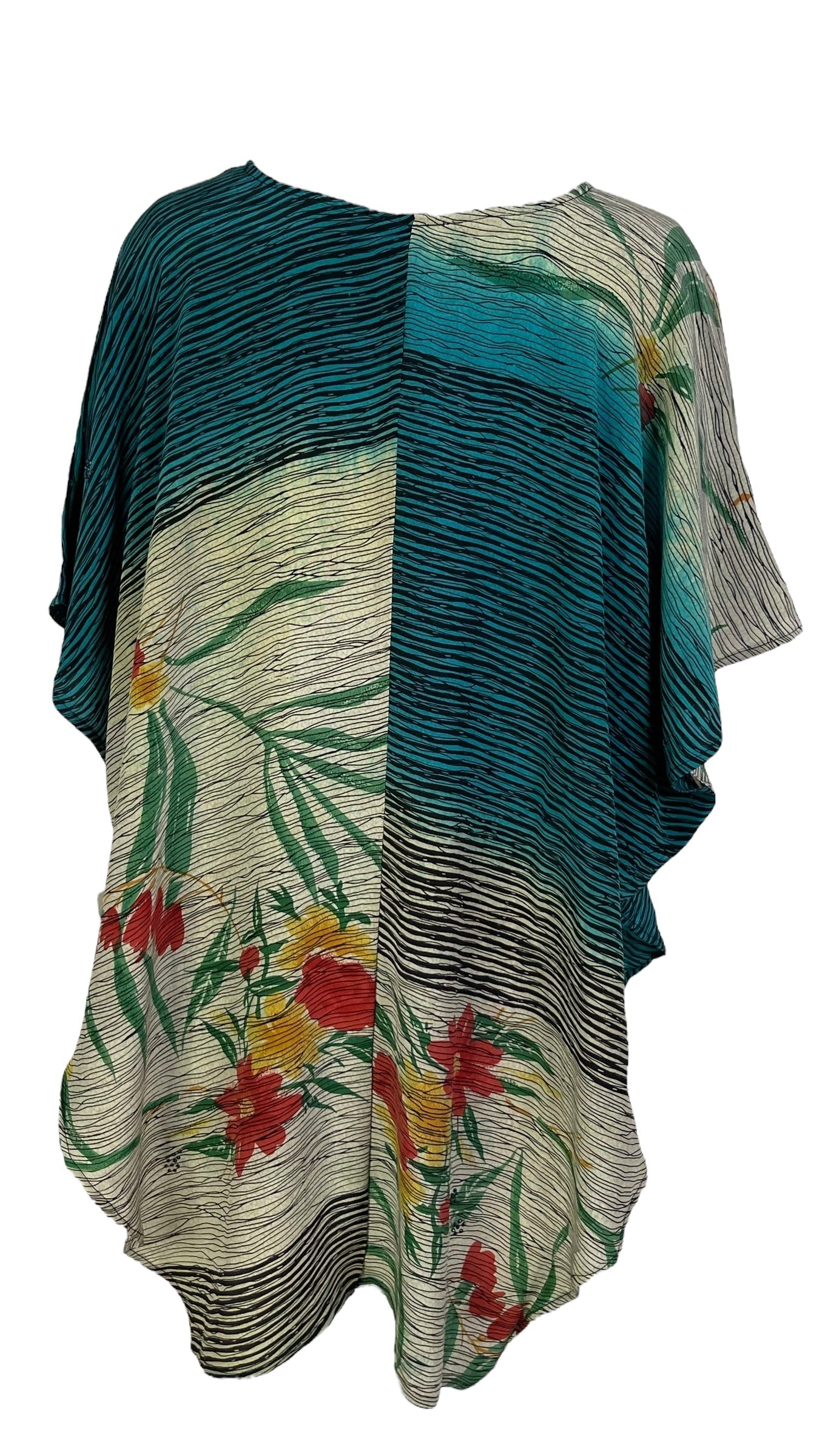 PRC7278 Avatar Pure Silk Waterfall Top