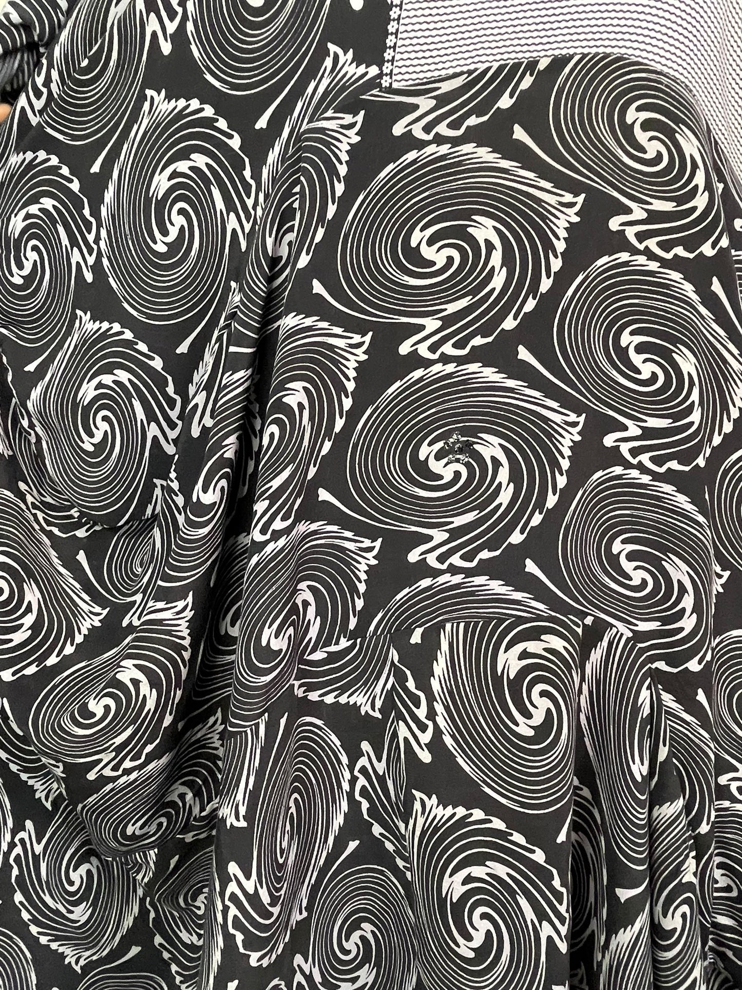 PRC7816 Avatar Pure Silk Sculptural Long Tunic Dress