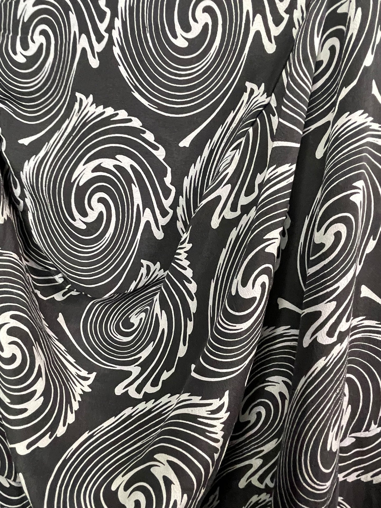 PRC7816 Avatar Pure Silk Sculptural Long Tunic Dress