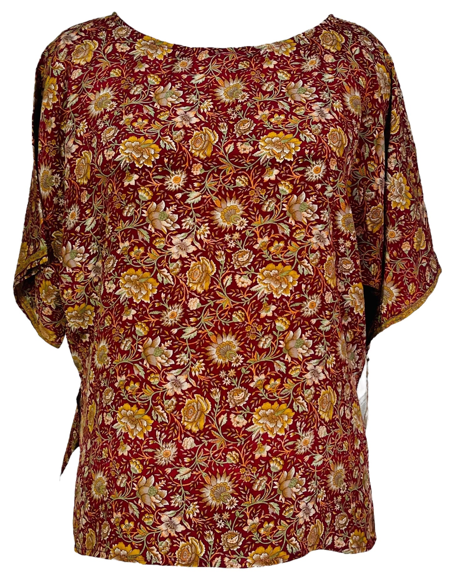 PRC7537 Avatar Pure Silk Side Slit Top