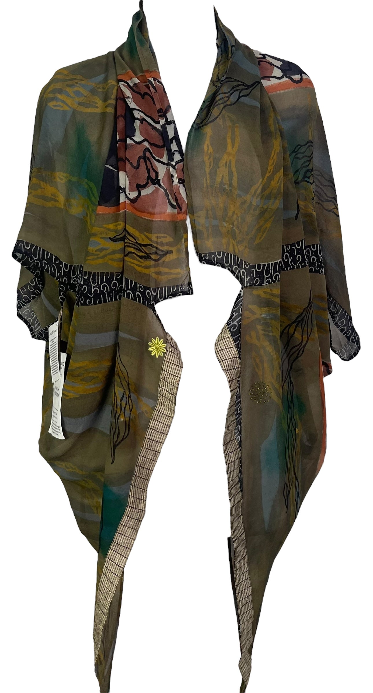 PRG6317 Sheer Avatar Pure Silk Cardigan