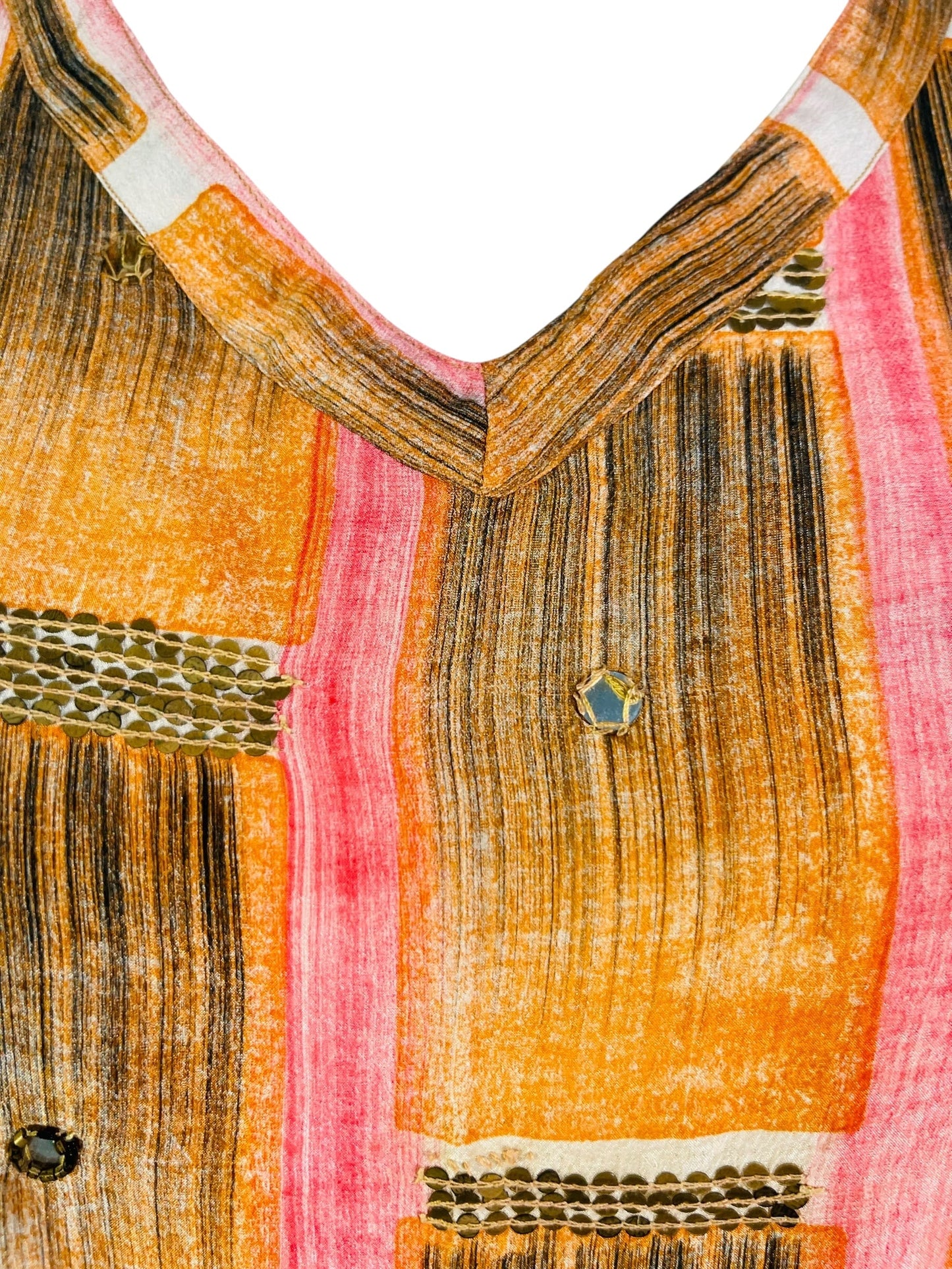 PRC6764 Avatar Pure Silk Midi Length Kaftan