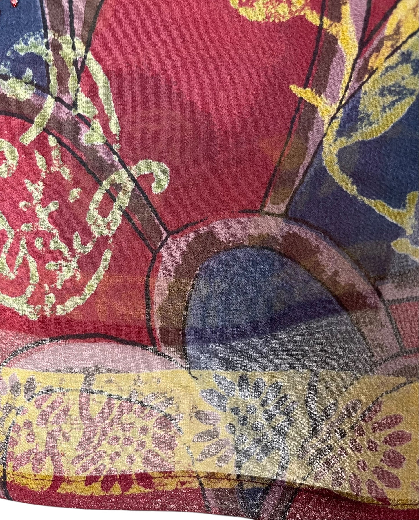 PRG7193 Sheer Avatar Pure Silk Capelet Poncho