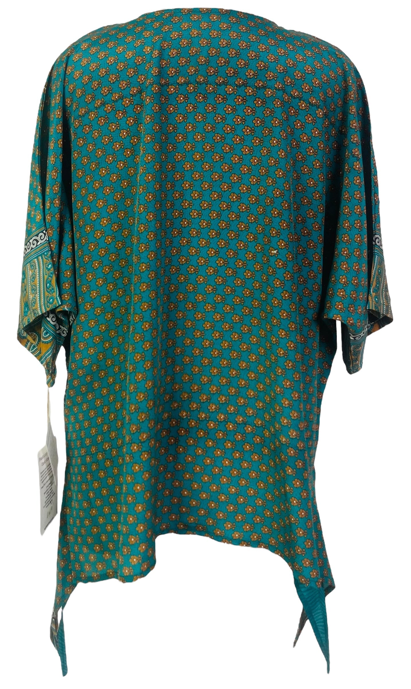 PRC7612 Avatar Pure Silk Long Tunic with Side Ties