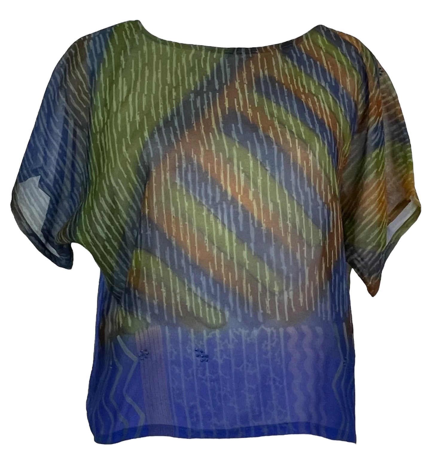 PRG5510 Sheer Avatar Pure Silk Boxy Top