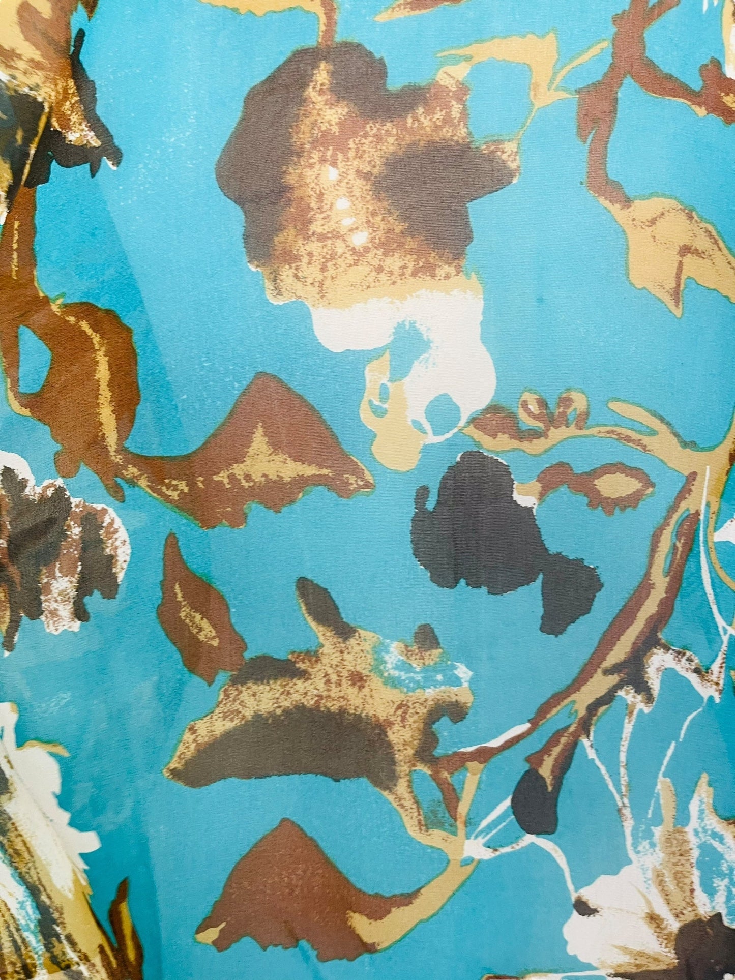 PRG7536 Sheer Avatar Pure Silk Side Slit Top