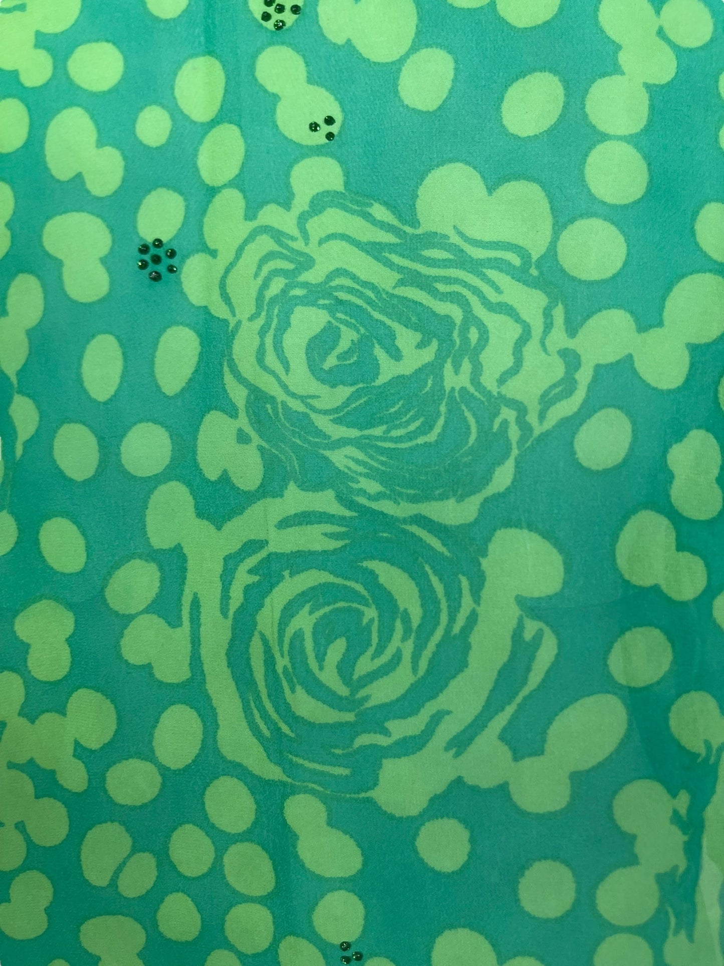 PRG5400 Sheer Avatar Pure Silk Side Slit Top