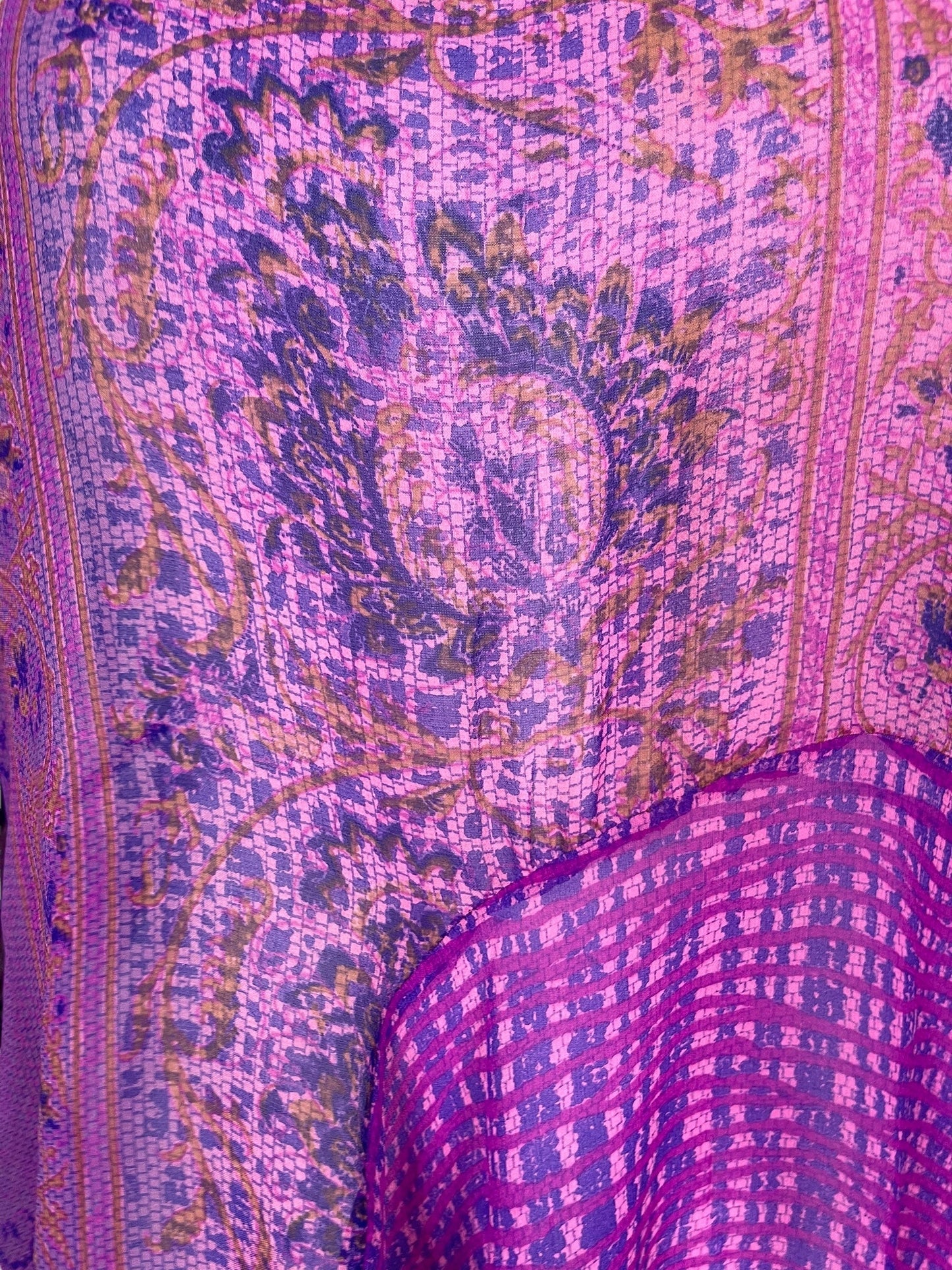 PRG7204 Sheer Avatar Pure Silk Sculptural Long Tunic Dress