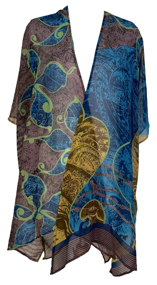 PRG7226 Sheer Avatar Pure Silk Cardigan