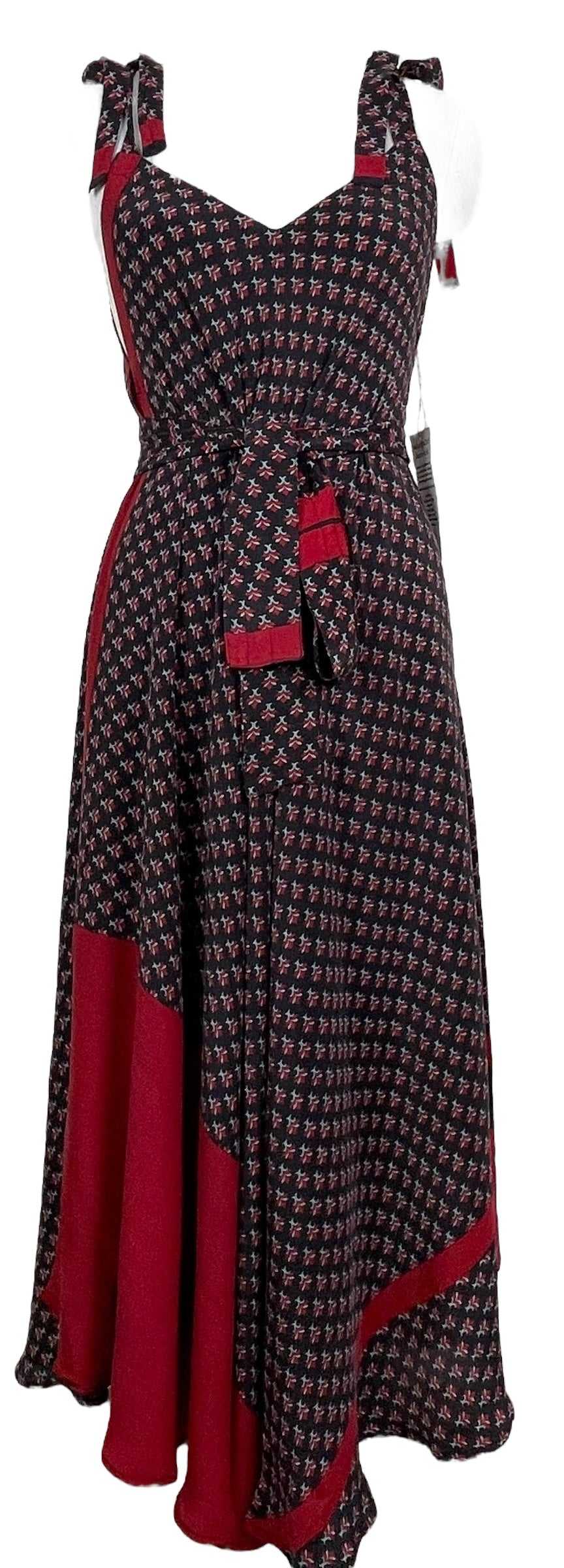 PRC7842 Avatar Pure Silk Maxi Dress with Belt