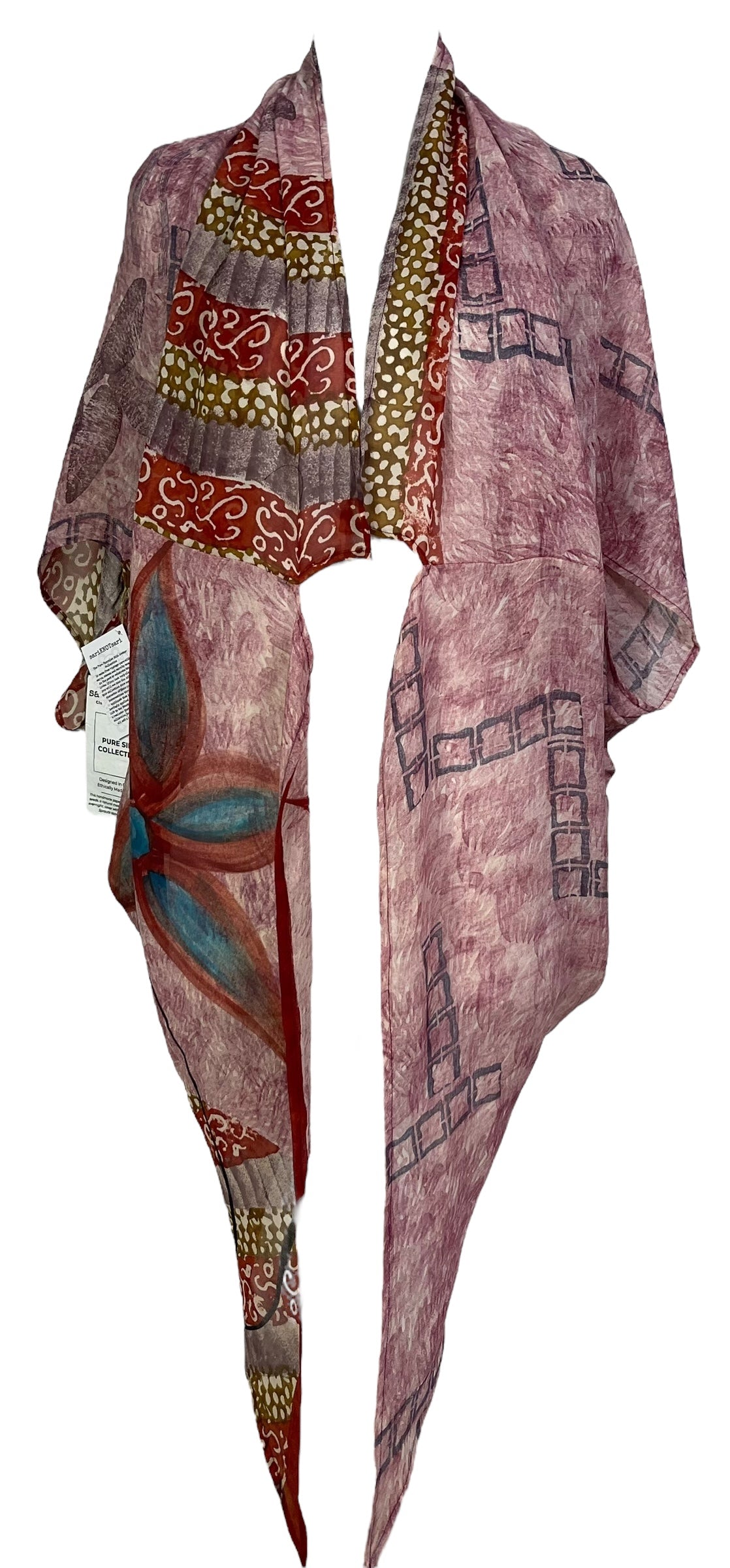 PRG7049 Sheer Avatar Pure Silk Cardigan